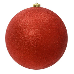 Decoris XL Glitter Shatterproof Bauble in Christmas Red