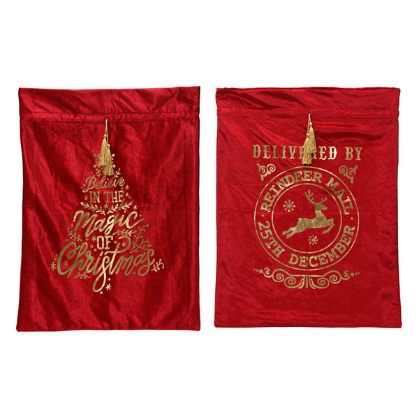 Decoris Red Velvet Gift Bag (Assorted Designs)