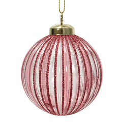 Decoris Rose Ripple Bauble