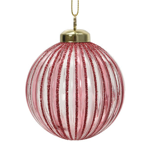Decoris Rose Ripple Bauble