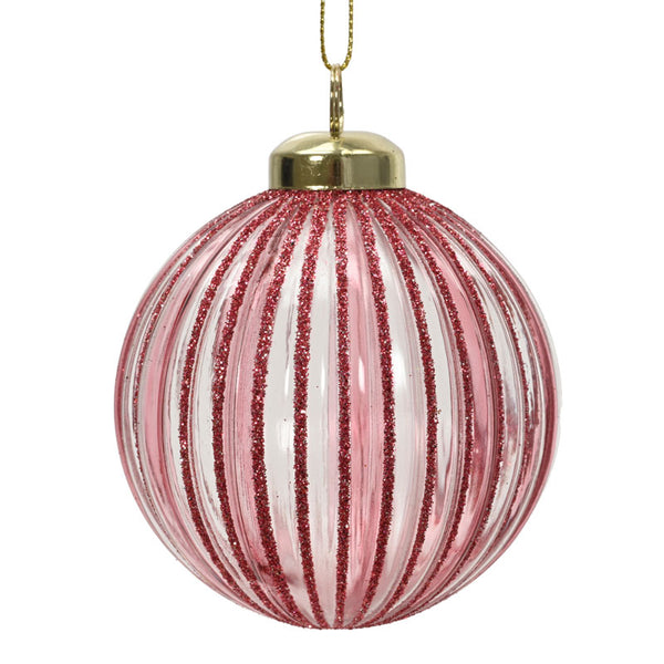 Decoris Rose Ripple Bauble