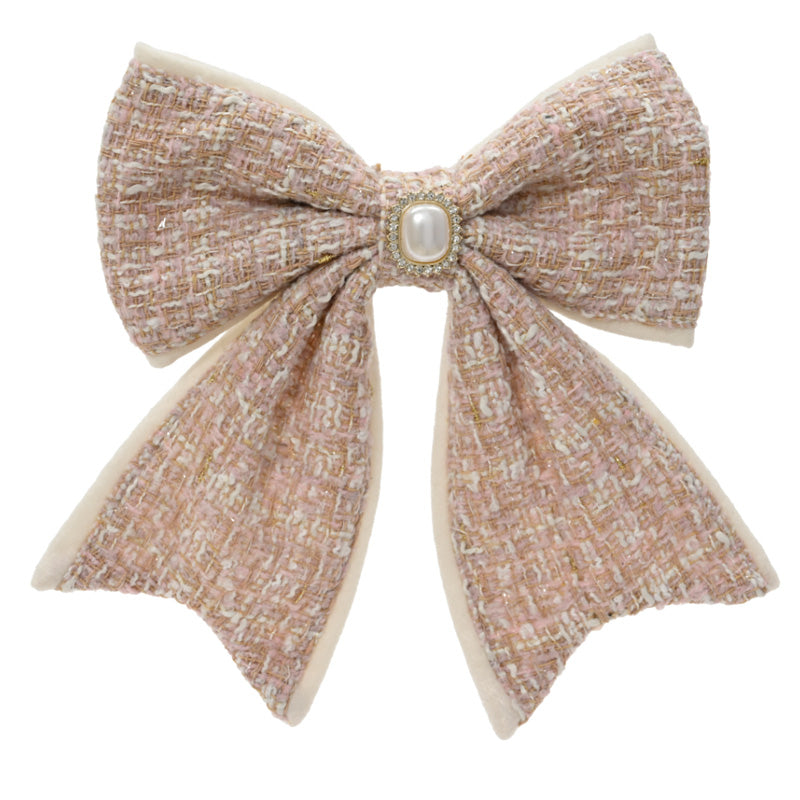 Decoris Runway Rosé Bow Clip