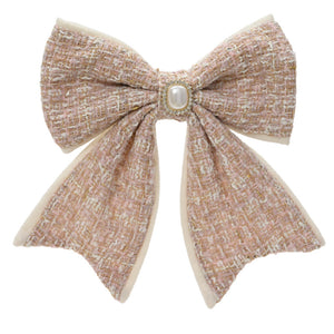 Decoris Runway Rosé Bow Clip
