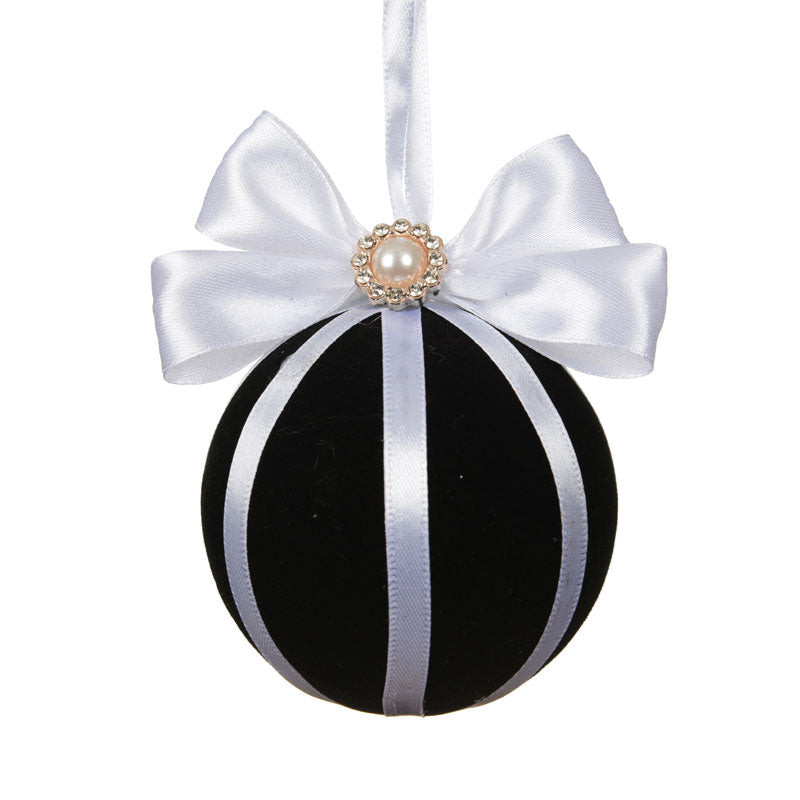 Decoris Velvet Noir Foam Bauble