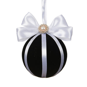 Decoris Velvet Noir Foam Bauble