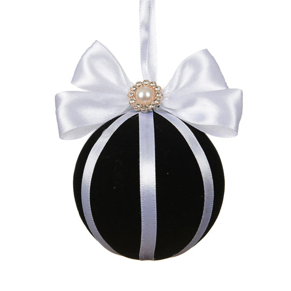 Decoris Velvet Noir Foam Bauble