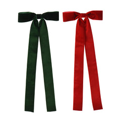 Decoris Velvet Runway Bow Clip - Pack of 3 (Assorted Designs)
