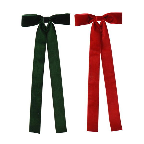 Decoris Velvet Runway Bow Clip - Pack of 3 (Assorted Designs)