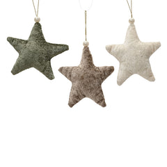 Decoris Polyester Velvet Star (Assorted Designs)