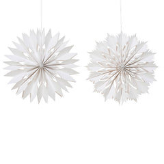 Decoris White Cut Out Star (Assorted Designs)