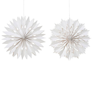 Decoris White Cut Out Star (Assorted Designs)