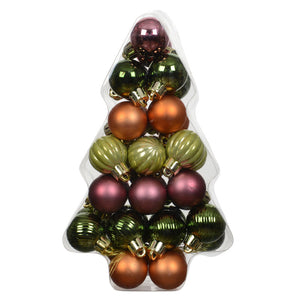 Decoris Warm Wishes Baubles (Pack of 34)