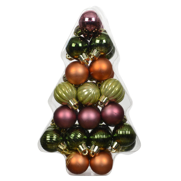 Decoris Warm Wishes Baubles (Pack of 34)