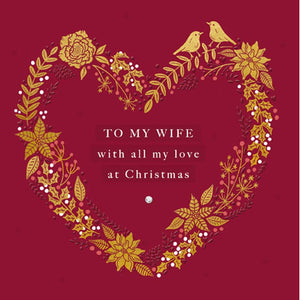 Woodmansterne Wife Christmas Card image 0