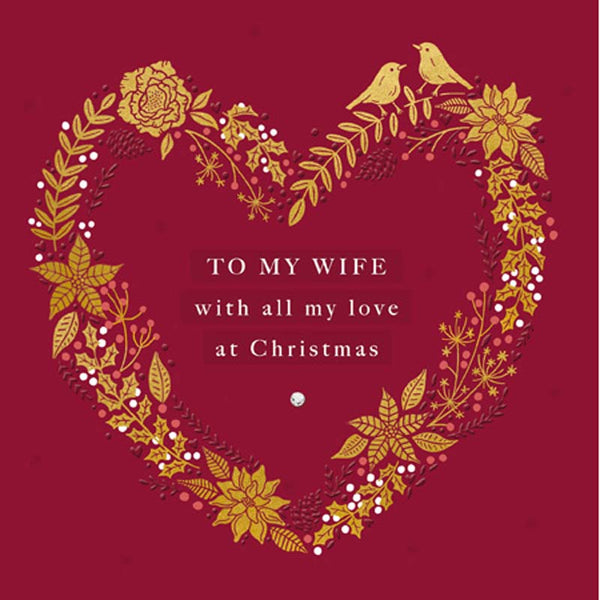 Woodmansterne Wife Christmas Card image 0