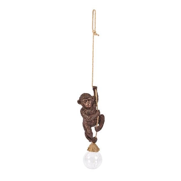 Smart Garden Solar Lit Hanging Garden Ornament - Monkey Rope image 1