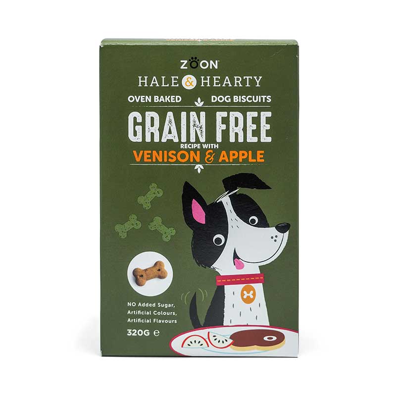 Zoon Hale & Hearty Venison & Apple dog biscuits image 0