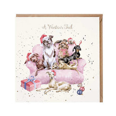 Wrendale Designs A Winter's Tail Christmas Card image 0
