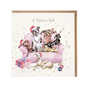 Wrendale Designs A Winter's Tail Christmas Card image 0
