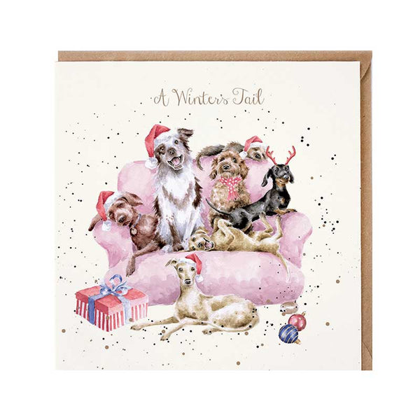 Wrendale Designs A Winter's Tail Christmas Card image 0