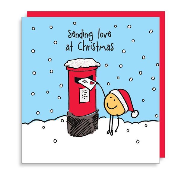 Lucilla Lavender Postbox Christmas Card image 0