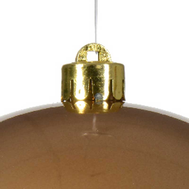 Decoris Large Shatterproof Bauble in Ginger Brown image 0