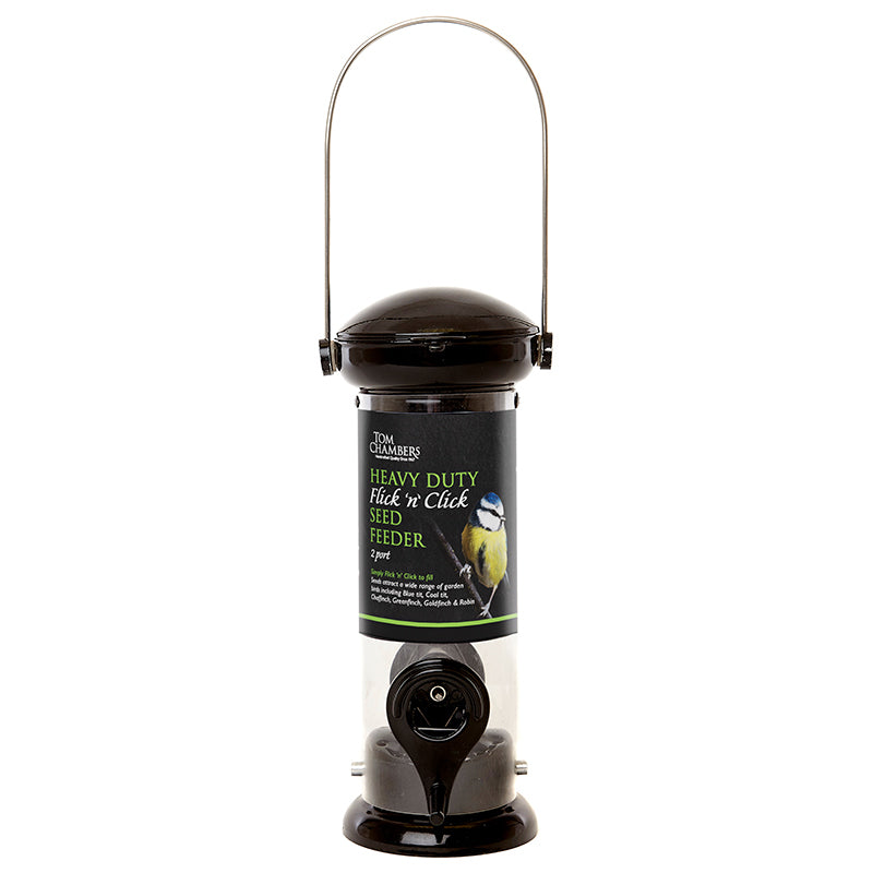 Tom Chambers Heavy Duty Flick 'n' Click 2 Port Seed Feeder image 0