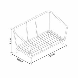Dimensions for Hartman Etna 2 Seat Sofa