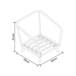 Dimensions for Hartman Etna Sofa Chair
