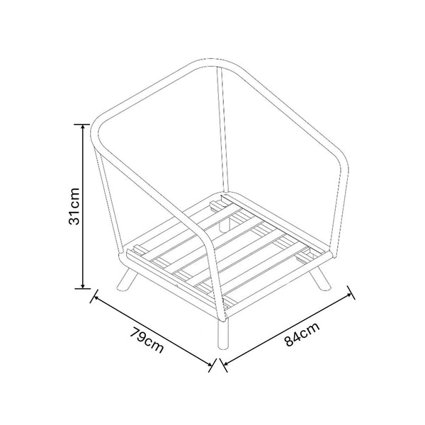 Dimensions for Hartman Etna Sofa Chair