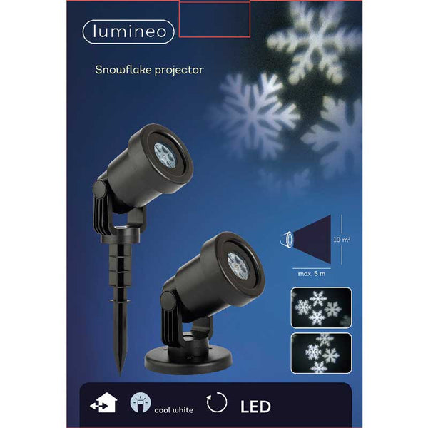 Lumineo LED Snowflake Projector with Rotating Effect image 2
