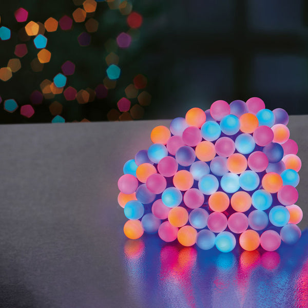 Premier 300 Multi-Action LED Frosted Berry Lights with Timer - Rainbow image 0