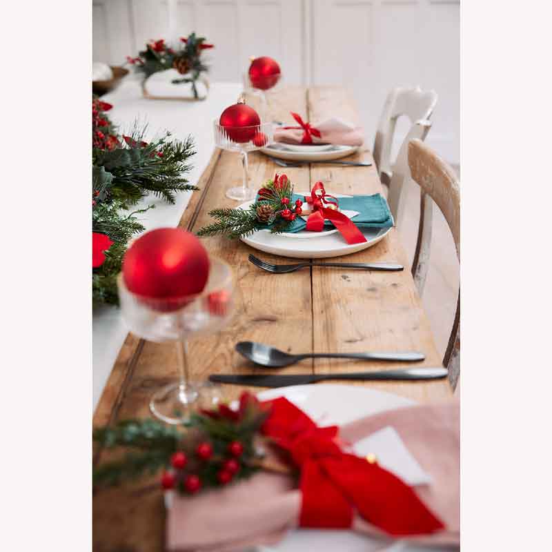 Everlands Poinsettia & Berries Pick (Set of 2) image 0
