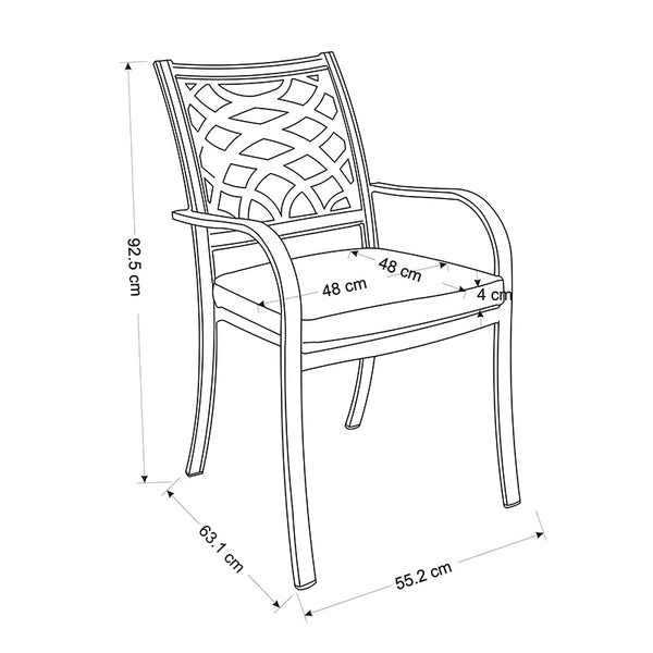 Hartman Buxton 8 Seat Garden Dining Set in Maize with Oval Table, Parasol &amp; Base image 0