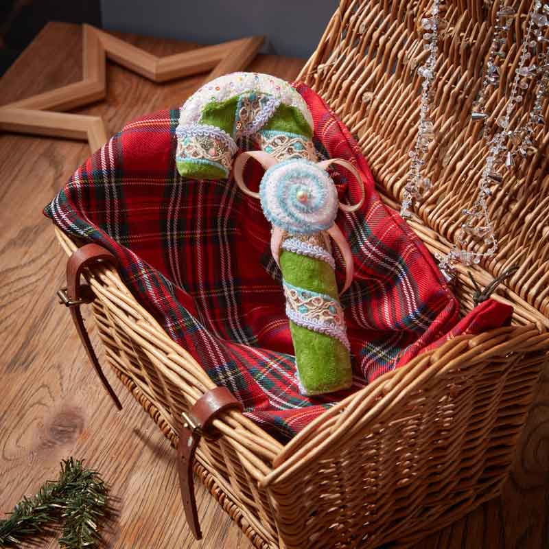 Three Kings Velvet CandyCane (Assorted Designs) image 0