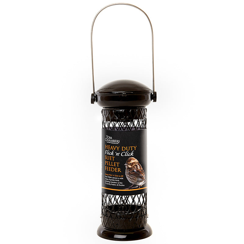 Tom Chambers Heavy Duty Flick 'n' Click Suet Pellet Feeder image 0