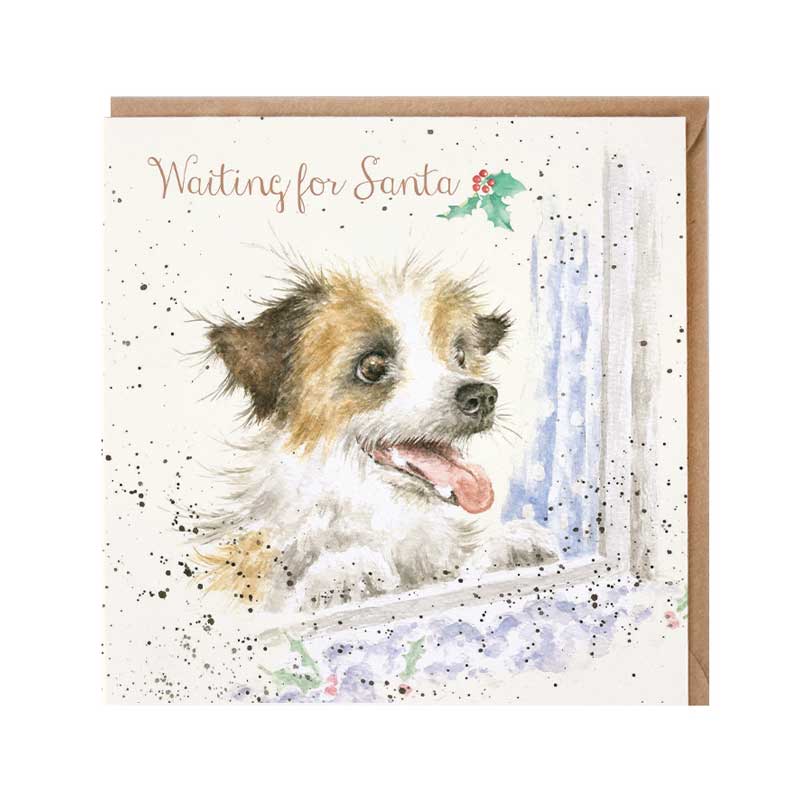 Wrendale Designs Waiting For Santa Christmas Card image 0