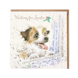 Wrendale Designs Waiting For Santa Christmas Card image 0
