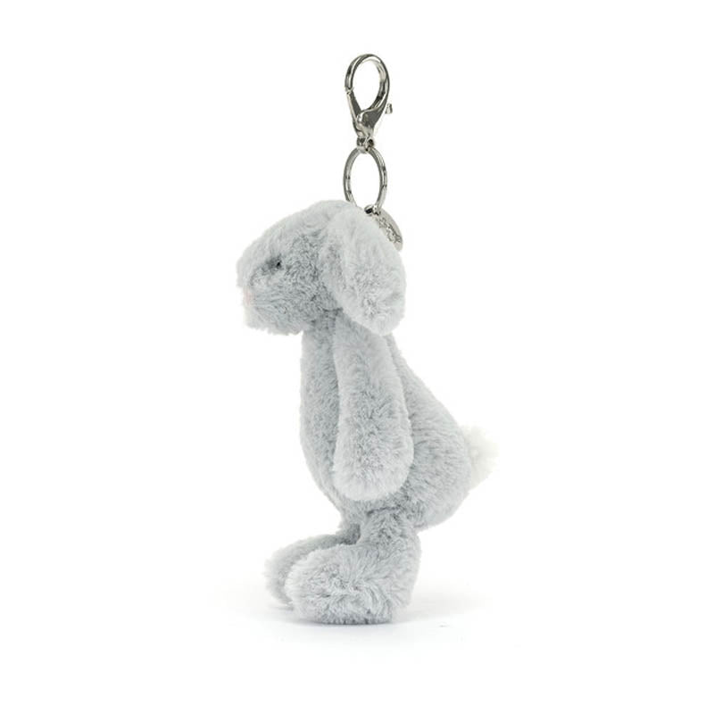 Jellycat Bashful Silver Bunny Bag Charm image 0