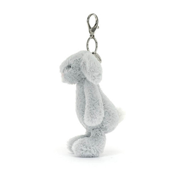 Jellycat Bashful Silver Bunny Bag Charm image 1