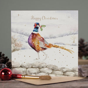Wrendale Designs A Christmas Pheasant Christmas Card image 0