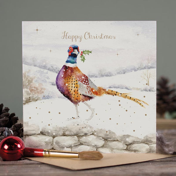 Wrendale Designs A Christmas Pheasant Christmas Card image 0