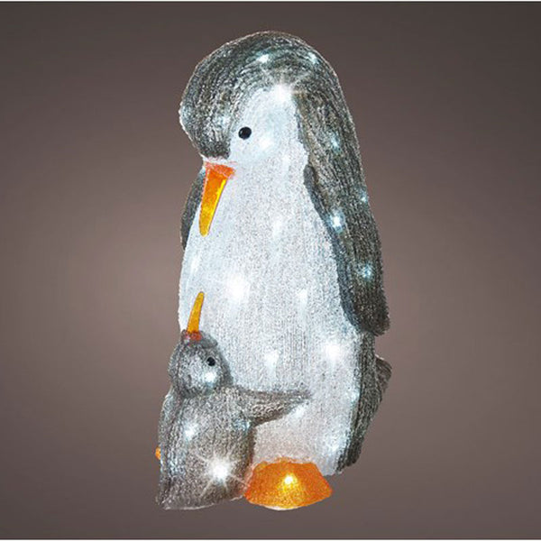 Lumineo LED Acrylic Penguin with Baby image 3