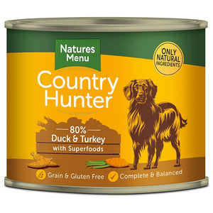 Natures Menu Country Hunter with Superfoods 600g Can - Duck & Turkey image