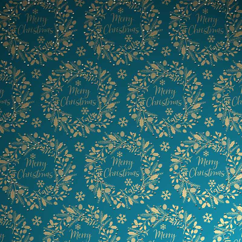Uniqueco Wreaths Gold Luxe Gift Wrap (2m) image 0