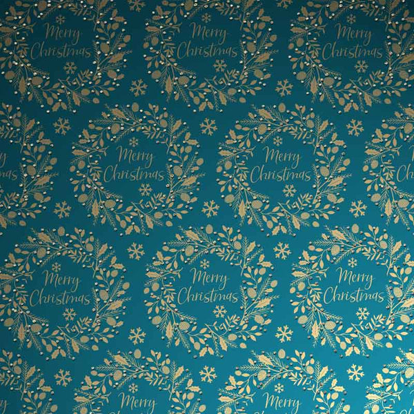 Uniqueco Wreaths Gold Luxe Gift Wrap (2m) image 0