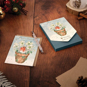 Wrendale Designs Notecard Pack - Season's Tweetings (Pack of 8) image 0
