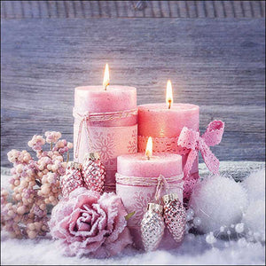 Ambiente Paper Napkins - Romantic Candles (Pack of 20) image 0
