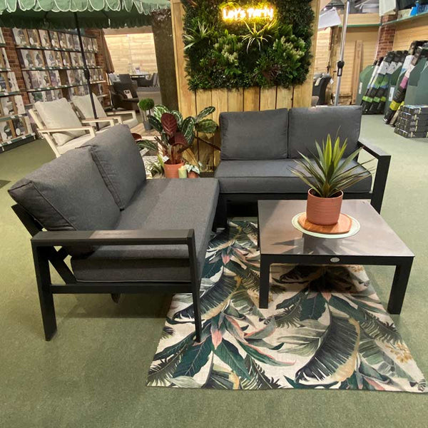 Supremo Livorno Corner Modular Lounge Set with 2 Square Tables image 1