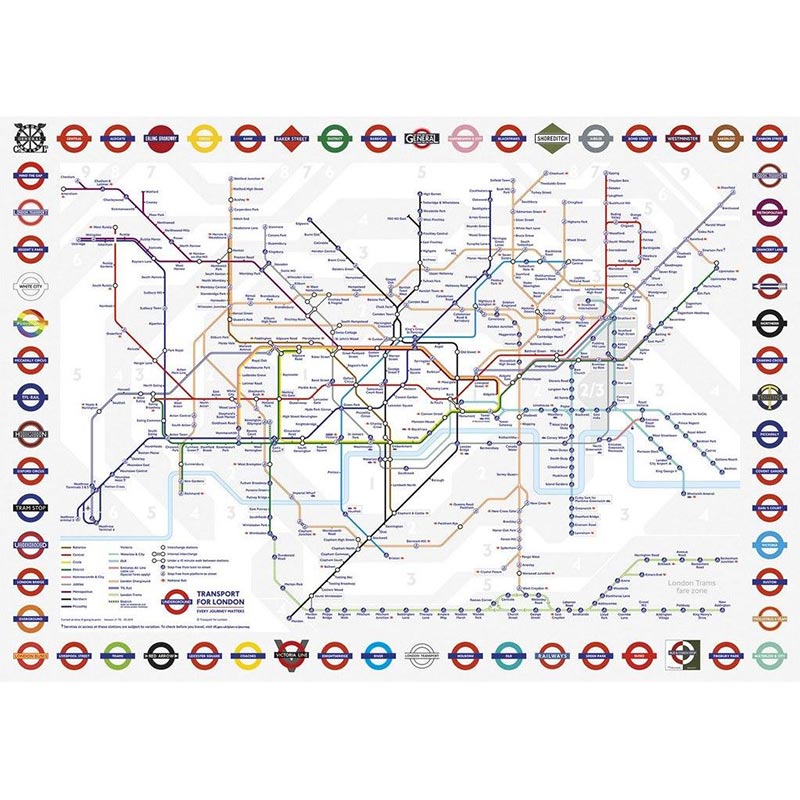 Gibsons London Underground 500 Piece Jigsaw Puzzle image 0
